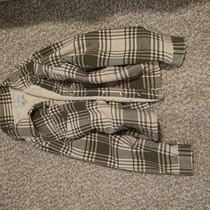 Lucky Brand Cream Sherpa Jacket